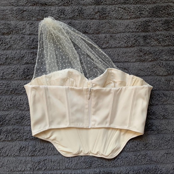 House of CB White One-Shoulder Top - Picture 6 of 14